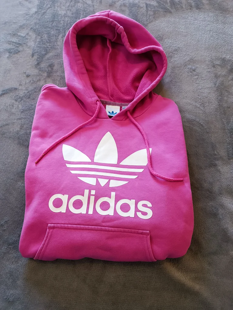 Adidas pullover hoodie for girls/women size S in very good condition, fuchsia color – photo 6